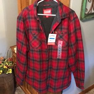 coleman flannel shirt jacket